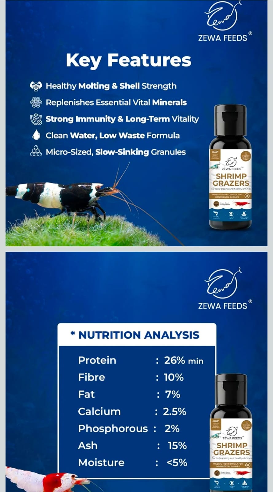 Shrimp Grazers -Zewa Feeds