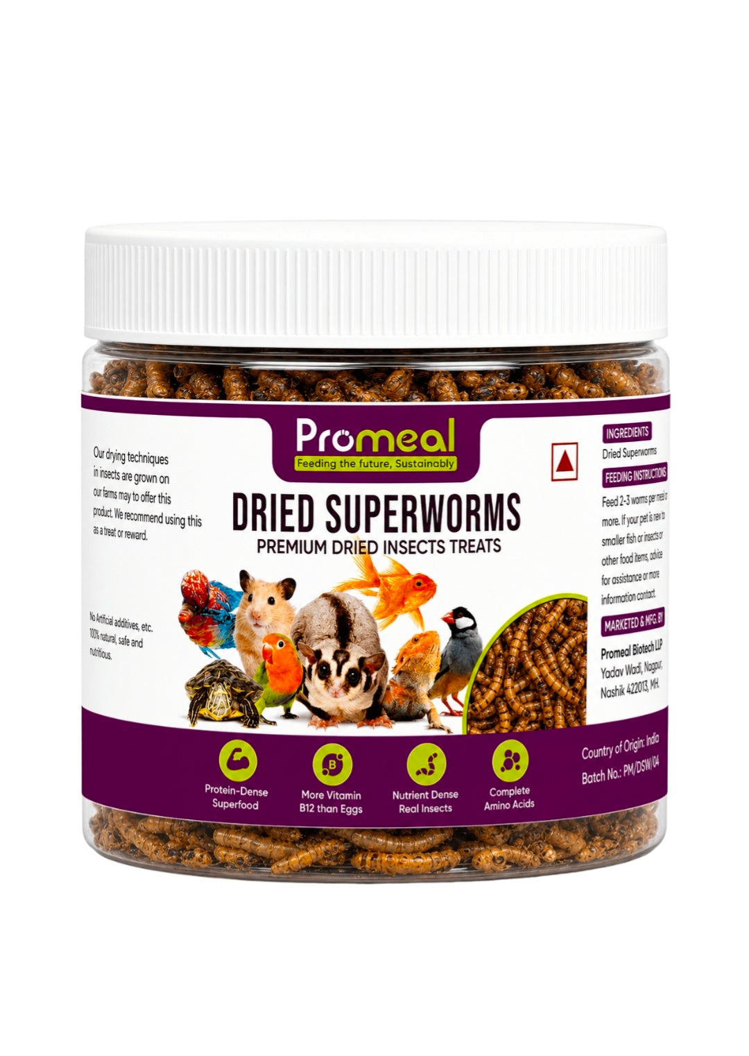 Dried Super Worms 30g